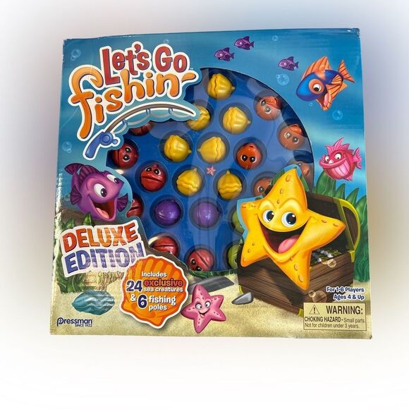 Nwt Let's Go Fishin' Deluxe Edition Game - Multicolor - Picture 1 of 2